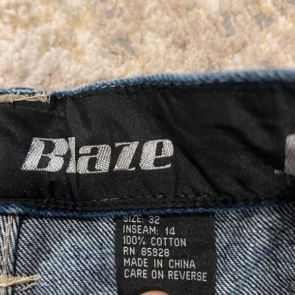 Johnny Blaze Method Man Hip Hop Jeans Shorts Rap 90s Wu Tang Wu Wear Men Size 32 - Picture 4 of 10